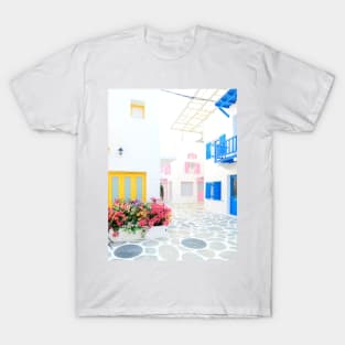 Blinding White Colorful Buildings T-Shirt